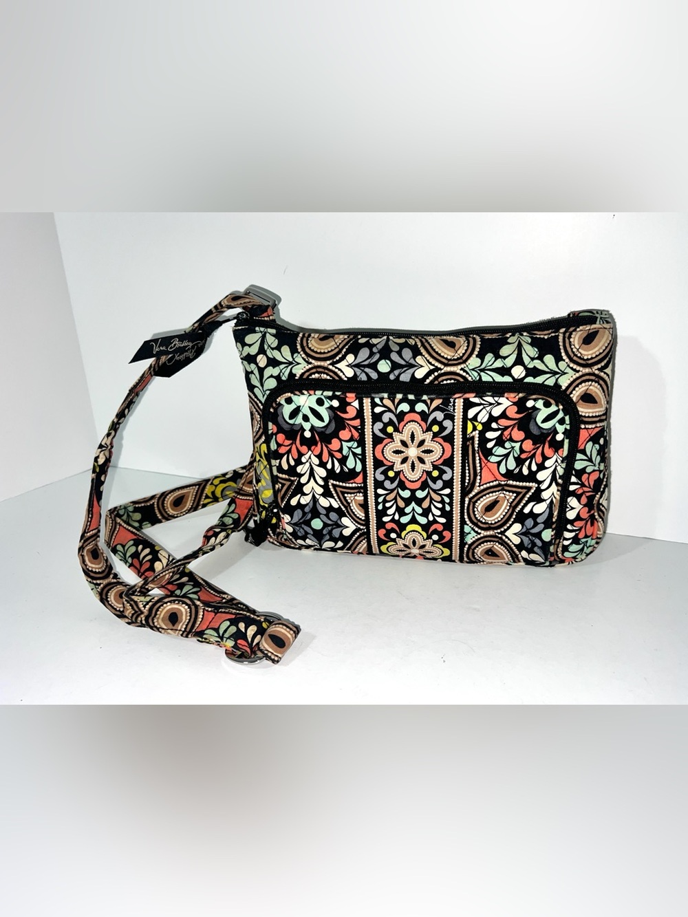 Vera Bradley SIERRA On the Go Crossbody Floral Bag Purse